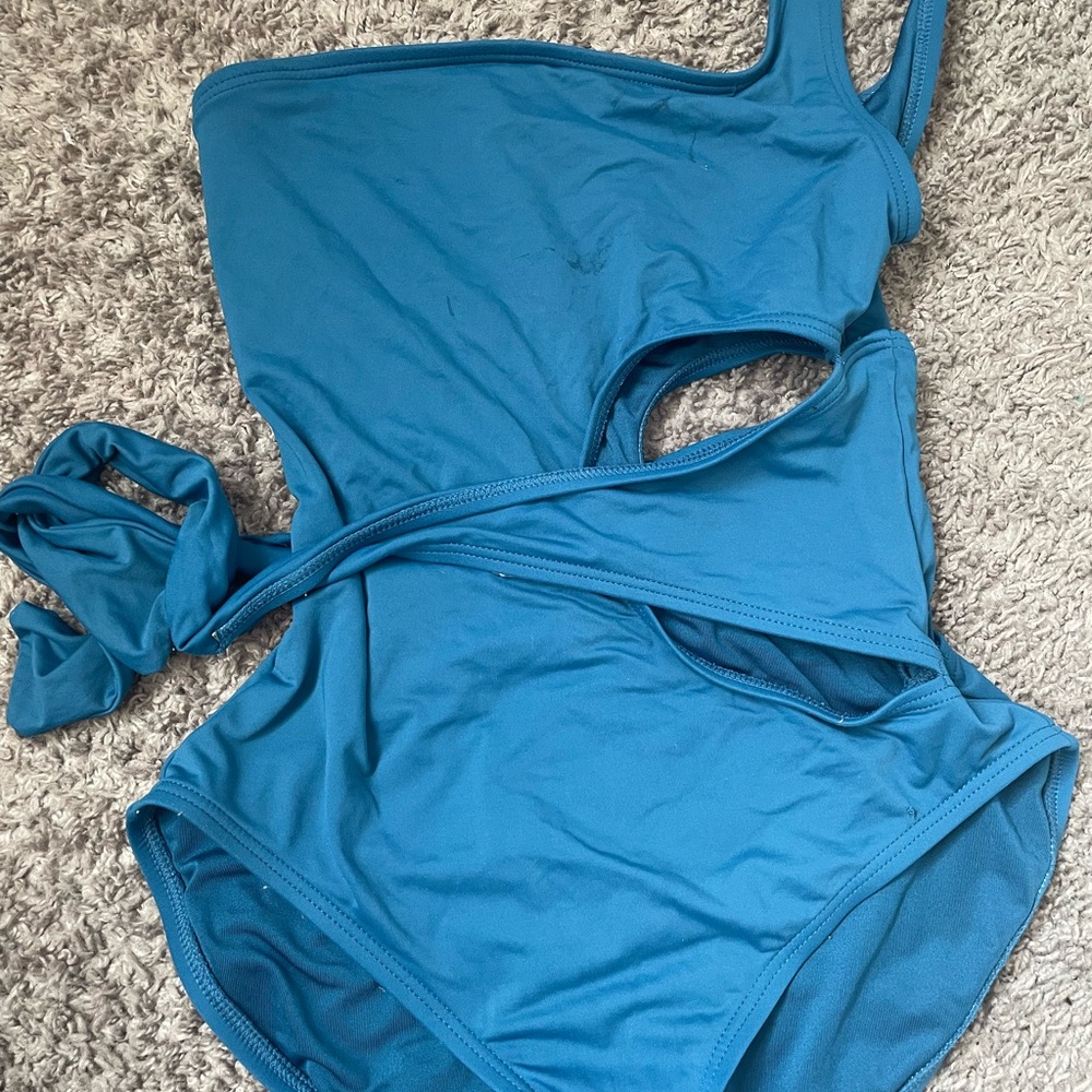 SHEIN Blue One Piece Swimsuit